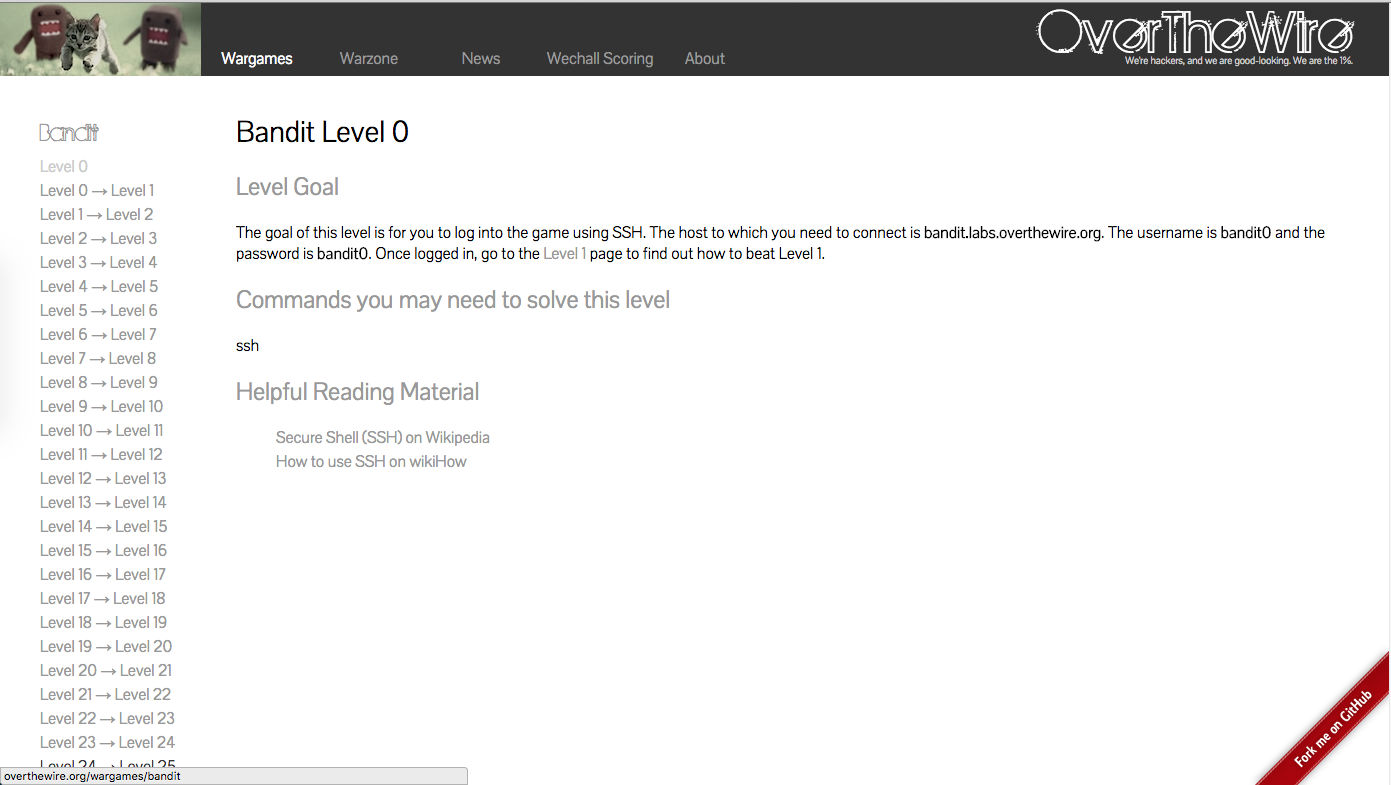 OverTheWire-Wargame-Bandit